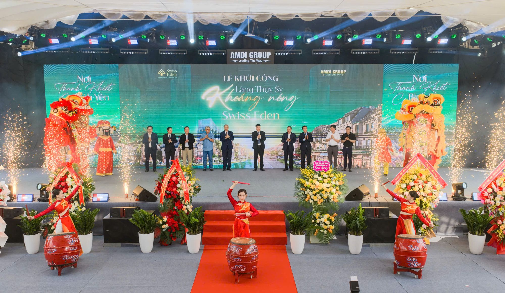 AMDI Group khởi công dự án Swiss Eden: Đánh thức “Mỏ vàng” khoáng nóng Thanh Thủy, định hình chuẩn sống “Wellness” ven đô
